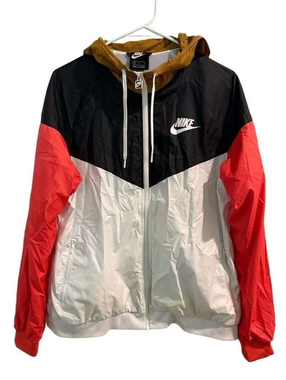 Women’s Nike Windrunner Jacket Size L Multicolored Full Zip Hooded Windbreaker